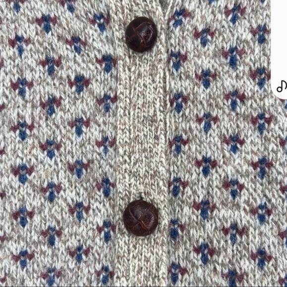 Woolrich Vintage Wool Blend Knitted Button Up Cardigan Sweater Made In USA Small - Picture 5 of 8